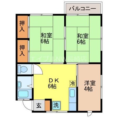 サンクレールBの物件間取画像